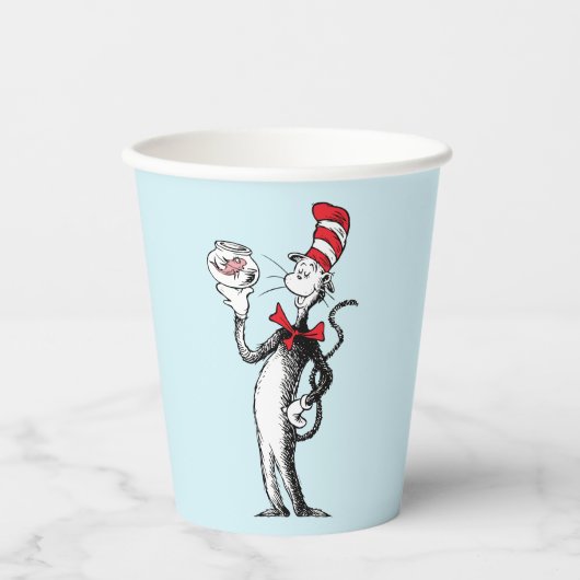 Gobelets En Papier Dr Seuss | Chat dans le Casquette & Krinklebine (Recto)