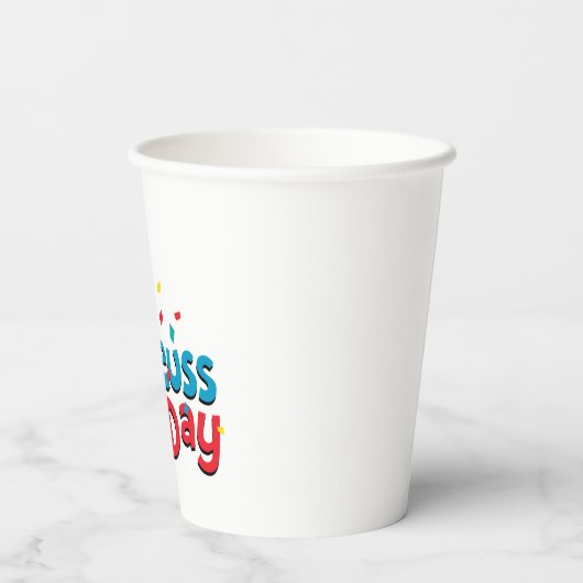 Gobelets En Papier Dr Seuss Day | Confetti (Verso)