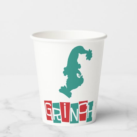 Gobelets En Papier Dr Seuss | Grinch - Rouge et Vert (Verso)