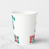 Gobelets En Papier Dr Seuss | Grinch - Rouge et Vert (Gauche)