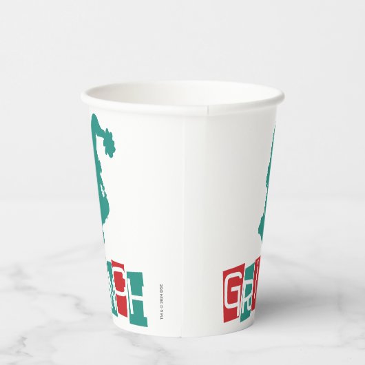 Gobelets En Papier Dr Seuss | Grinch - Rouge et Vert (Droite)