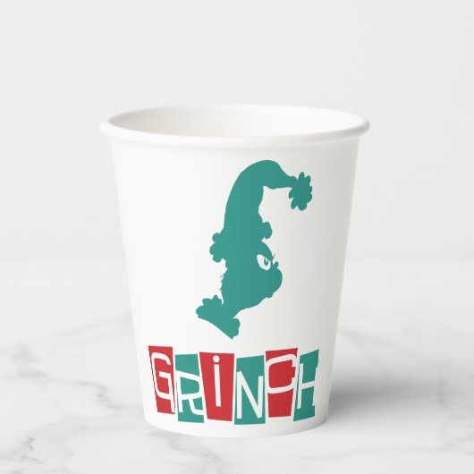 Gobelets En Papier Dr Seuss | Grinch - Rouge et Vert (Recto)