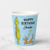 Gobelets En Papier Dr Seuss | Grinch Winter Birday (Recto)