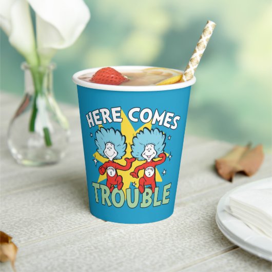 Gobelets En Papier Dr Seuss | Une Chose Deux Ici, C'Est Difficile (Insitu)