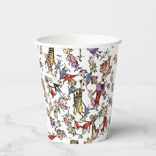 Gobelets En Papier Dr. Seuss Whoville Characters Festive Pattern (Verso)