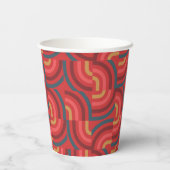 Gobelets En Papier Dragon 2024 Jour de l'An chinois rouge (Verso)