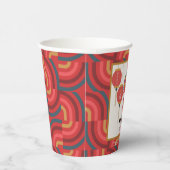 Gobelets En Papier Dragon 2024 Jour de l'An chinois rouge (Droite)