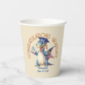 Gobelets En Papier Dragon Kindergarten Gradué, 8oz Paper Cup (Verso)
