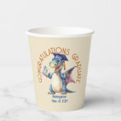 Gobelets En Papier Dragon Kindergarten Gradué, 8oz Paper Cup (Recto)