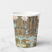 Gobelets En Papier Dragonflies Water Lilies Marais Art Nouveau (Droite)