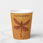 Gobelets En Papier Dragonfly fossile (Verso)