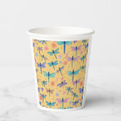 Gobelets En Papier dragonfly Garden tasse de papier (Verso)