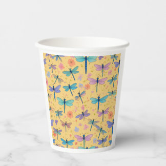Gobelets En Papier dragonfly Garden tasse de papier