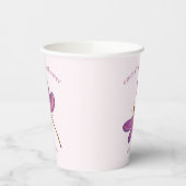 Gobelets En Papier Dragonfly violet sucrée - Babyshower (Gauche)