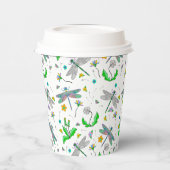 Gobelets En Papier Dragonlies et Dandelions (Gauche)