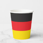 Gobelets En Papier Drapeau allemand (Verso)