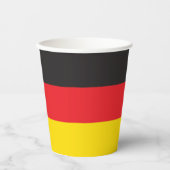 Gobelets En Papier Drapeau allemand (Recto)