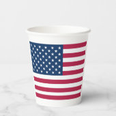 Gobelets En Papier Drapeau américain (Verso)