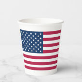 Gobelets En Papier Drapeau américain (Recto)