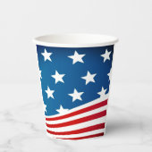 Gobelets En Papier Drapeau américain (Recto)