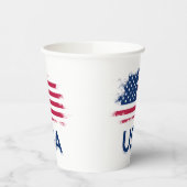 Gobelets En Papier Drapeau américain (Gauche)