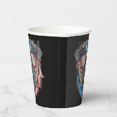 Gobelets En Papier Drapeau américain avec Carlin (Droite)