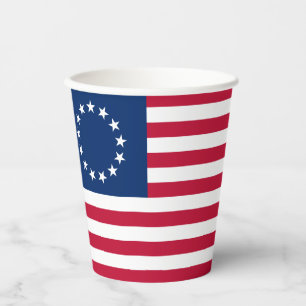 Gobelets En Papier Drapeau américain Betsy Ross