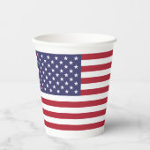 Gobelets En Papier Drapeau Américain, Drapeau des États-Unis (Recto)