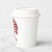 Gobelets En Papier Drapeau américain patriotique 4 juillet Réunion de (Gauche)