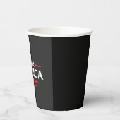 Gobelets En Papier Drapeau américain patriotique du golfe d'Amérique  (Gauche)