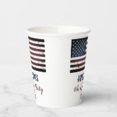 Gobelets En Papier Drapeau américain Personnalisé 4 Juillet Patriotiq (Gauche)