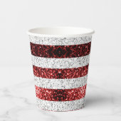 Gobelets En Papier drapeau américain rouge blanc brillant parties sci (Verso)