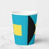 Gobelets En Papier Drapeau bahamien (Droite)