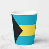 Gobelets En Papier Drapeau bahamien (Recto)