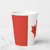 Gobelets En Papier Drapeau canadien patriotique (Recto)