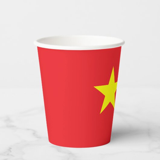 Gobelets En Papier Drapeau chinois (Recto)