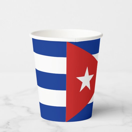 Gobelets En Papier Drapeau Cuba (Droite)