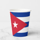 Gobelets En Papier Drapeau Cuba (Verso)