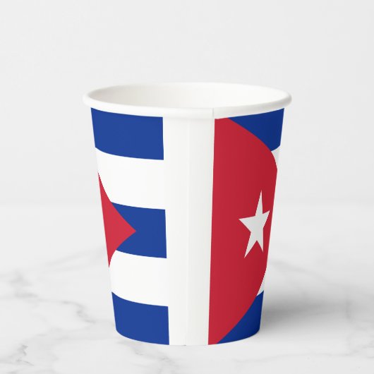 Gobelets En Papier Drapeau Cuba (Droite)