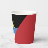 Gobelets En Papier Drapeau d'Antigua-et-Barbuda (Verso)