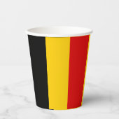 Gobelets En Papier Drapeau de Belgique (Recto)