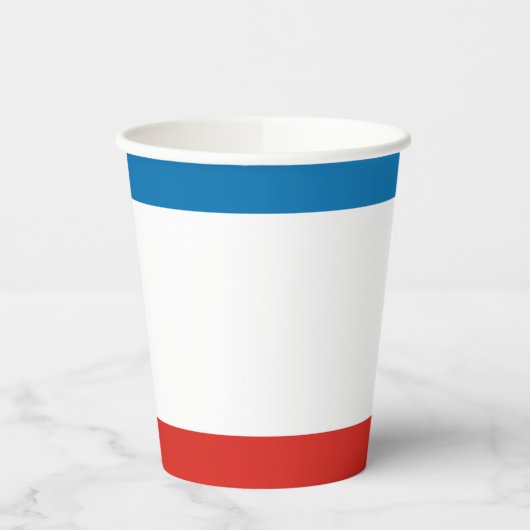 Gobelets En Papier Drapeau de Crimée (Gauche)