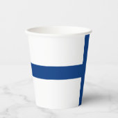 Gobelets En Papier Drapeau de Finlande (Recto)