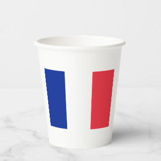 Gobelets En Papier Drapeau de France