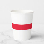 Gobelets En Papier Drapeau de Géorgie (Droite)