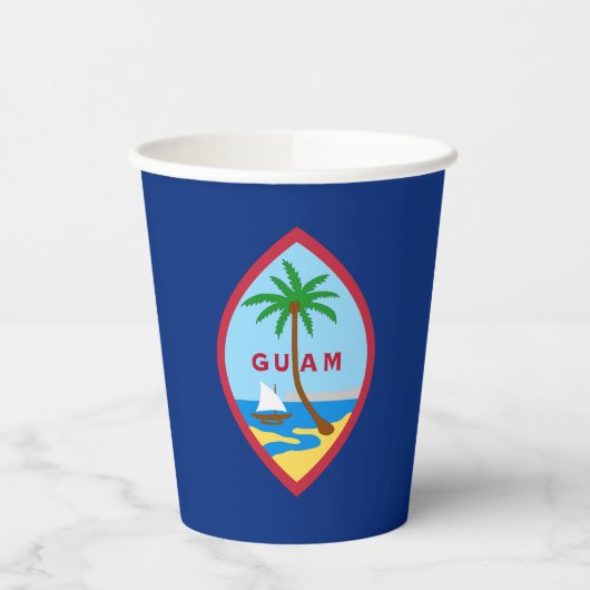 Gobelets En Papier Drapeau de Guam (Gauche)