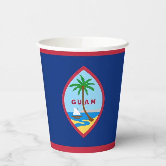 Gobelets En Papier Drapeau de Guam (Gauche)