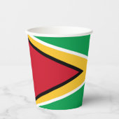 Gobelets En Papier Drapeau de Guyana (Recto)