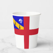 Gobelets En Papier Drapeau de Herm (Gauche)