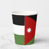 Gobelets En Papier Drapeau de Jordanie (Droite)
